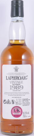 Laphroaig 1989 17 Years Oak Casks Feis Ile 2007 Limited Edition Islay Single Malt Scotch Whisky Cask Strength 50.3%