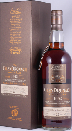 Glendronach 1992 22 Years Oloroso Sherry Butt Cask No. 199 Highland Single Malt Scotch Whisky 59.4%