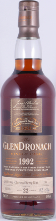 Glendronach 1992 22 Years Oloroso Sherry Butt Cask No. 199 Highland Single Malt Scotch Whisky 59,4%