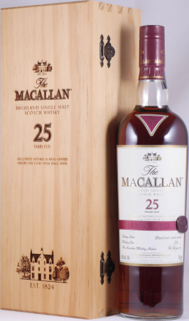 Macallan 25 Years Sherry Oak Casks Release 2014 Highland Single Malt Scotch Whisky 750ml Edrington NY 43.0%