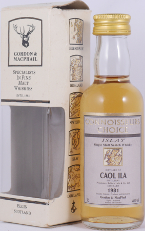 Caol Ila 1981 Gordon and MacPhail Connoisseurs Choice Miniature Islay Single Malt Scotch Whisky 40.0%