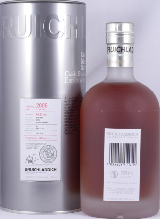 Bruichladdich 2006 12 Years Vosne-Romanée Cask No. 501 Micro-Provenance Single Cask Evolution Islay Single Malt Scotch Whisky 63,9%