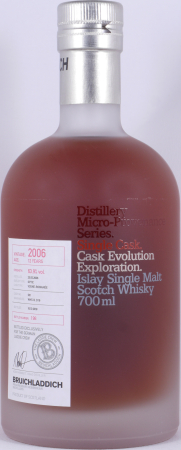 Bruichladdich 2006 12 Years Vosne-Romanée Cask No. 501 Micro-Provenance Single Cask Evolution Islay Single Malt Scotch Whisky 63,9%