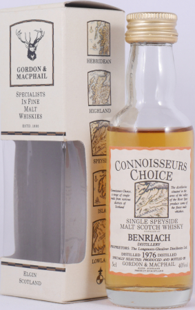 BenRiach 1976 25 Years Gordon und MacPhail Connoisseurs Choice Miniatur Speyside Single Malt Scotch Whisky 40,0%