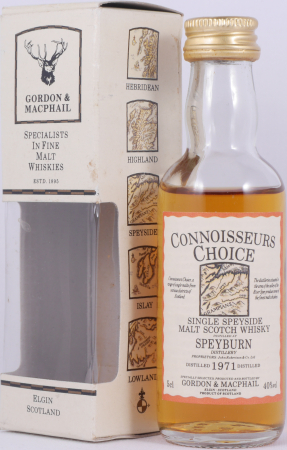 Speyburn 1971 Gordon und MacPhail Connoisseurs Choice Miniatur Speyside Single Malt Scotch Whisky 40,0%