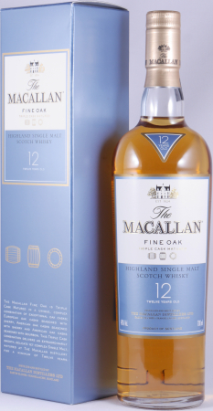 Macallan 12 Years Fine Oak Triple Cask Matured Bourbon und Sherry Oak Casks Highland Single Malt Scotch Whisky 40,0%