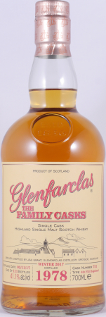 Glenfarclas 1978 39 Years The Family Casks Winter 2017 4th Fill Hogshead Cask No. 751 Highland Single Malt Scotch Whisky 41.1%