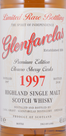 Glenfarclas 1997 21 Years Oloroso Sherry Casks Premium Edition Highland Single Malt Scotch Whisky 46,0%