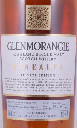 Glenmorangie Finealta Limited Private Edition 2010 Highland Single Malt Scotch Whisky 46,0%