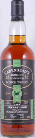 Macallan 1989 11 Years Sherry Wood Cadenhead Speyside Single Malt Scotch Whisky Cask Strength 60,5%
