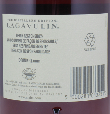 Lagavulin 1997 16 Years Distillers Edition 2013 Special Release lgv.4/502 Islay Single Malt Scotch Whisky 43,0% 1,0L