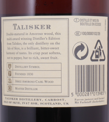 Talisker 1993 13 Years Distillers Edition 2006 Special Release TD-S:5IU Isle of Skye Single Malt Scotch Whisky 45,8%