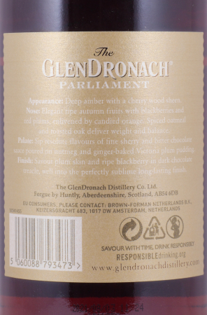 Glendronach 21 Years Parliament Release 2021 Highland Single Malt Scotch Whisky 48.0%
