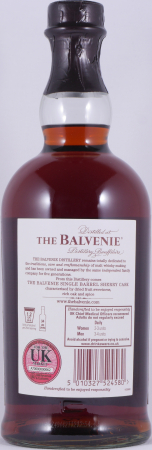 Balvenie 1999 15 Years Single Barrel European Oak Sherry Cask No. 2801 Highland Single Malt Scotch Whisky 47,8%