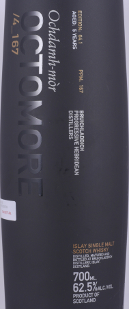Octomore Edition 04.1_167 5 Years Ochdamh-mor American Oak Bourbon Casks Islay Single Malt Scotch Whisky 62,5%