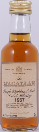 Macallan 1967 18 Years Sherry Wood Miniatur Highland Single Malt Scotch Whisky 43,0%