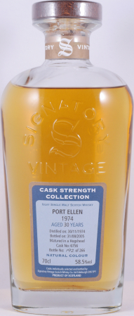 Port Ellen 1974 30 Years Hogshead No. 6756 Signatory Vintage Islay Single Malt Scotch Whisky 58,5%