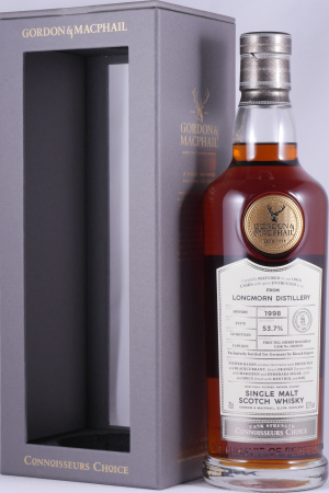 Longmorn 1998 25 Years First Fill Sherry Hogshead No. 20600101 Gordon und MacPhail Speyside Single Malt Scotch Whisky 53,7%
