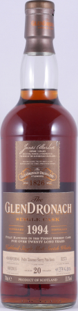 Glendronach 1994 20 Years Pedro Ximenez Sherry Puncheon No. 3273 Highland Single Malt Scotch Whisky 53,3%