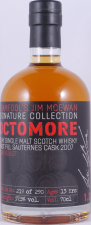 Octomore 2007 13 Years 1st fill Premier Cru Supérieur Sauternes Cask No. 3807 Islay Single Malt Scotch Whisky 57,5%