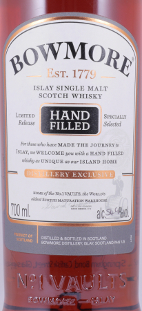 Bowmore 1999 20 Years First Fill Pedro Ximénez Sherry Cask No. 26 Hand-Filled Islay Single Malt Scotch Whisky 54,9%