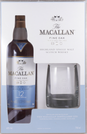 Preview: Macallan 12 Years Fine Oak Triple Cask Matured Gift Set Highland Single Malt Scotch Whisky 40.0%