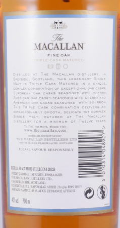 Macallan 12 Years Fine Oak Triple Cask Matured Gift Set Highland Single Malt Scotch Whisky 40.0%