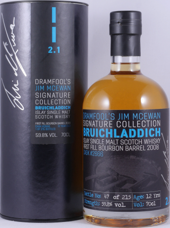 Bruichladdich 2008 12 Years 1st Fill Bourbon Barrel No. 2666 Islay Single Malt Scotch Whisky 59.8%