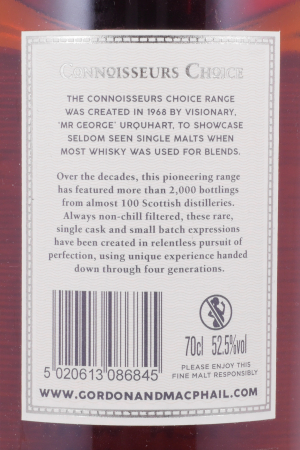 Linkwood 1994 26 Years Refill Sherry Butt No. 12601201 Gordon und MacPhail Speyside Single Malt Scotch Whisky 52,5%