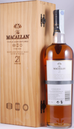Macallan 21 Years Fine Oak Triple Cask Matured Bourbon und Sherry Oak Casks Highland Single Malt Scotch Whisky 43,0%