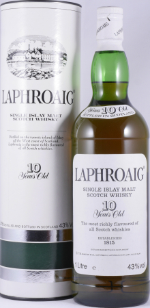 Laphroaig 10 Years Vintage 1980s Pre Warrant Islay Single Malt Scotch Whisky 43,0% 1,0L
