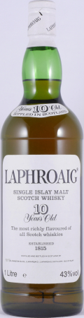 Laphroaig 10 Years Vintage 1980s Pre Warrant Islay Single Malt Scotch Whisky 43,0% 1,0L