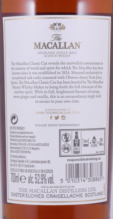Macallan Classic Cut 2019 Sherry Oak Highland Single Malt Scotch Whisky Cask Strength 52,9%