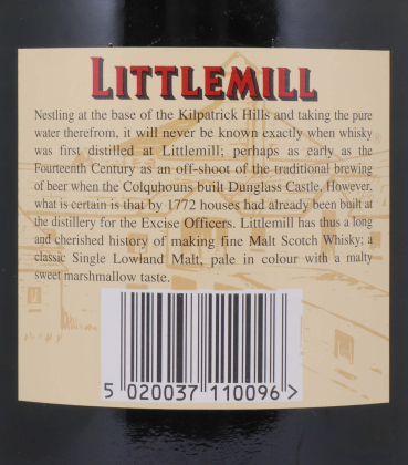 Littlemill 8 Years Green Dumpy Bottle Lowland Single Malt Scotch Whisky 40,0%