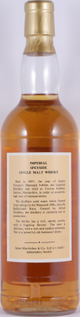 Imperial 15 Years James MacArthur Fine Malt Selection Speyside Single Malt Scotch Whisky 43,0%