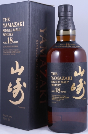Yamazaki 18 Years Sherry and Bourbon Mizunara Casks Japan Single Malt Whisky 43.0%