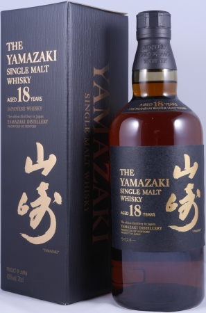 Yamazaki 18 Years Sherry and Bourbon Mizunara Casks Japan Single Malt Whisky 43,0%