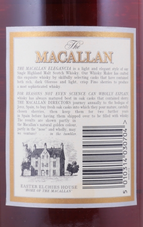 Macallan 1990 12 Years Elegancia Sherry Casks Highland Single Malt Scotch Whisky 40,0% 1,0L