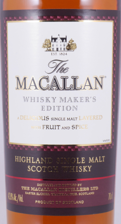 Macallan Makers Edition The 1824 Collection Highland Single Malt Scotch Whisky 42.8%