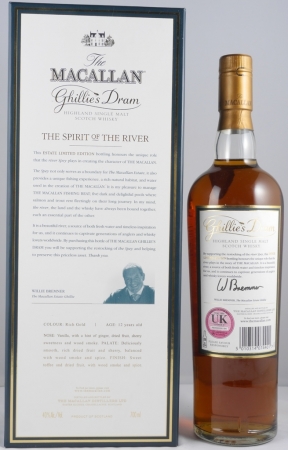 Macallan 12 Years Ghillies Dram Estate Limited Edition Highland Single Malt Scotch Whisky 40.0%