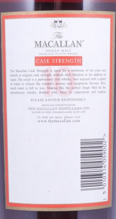 Macallan 10 Years Cask Strength Sherry Oak Highland Single Malt Scotch Whisky 58,6%