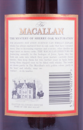 Macallan 10 Years 1st Edition Cask Strength Sherry Oak Highland Single Malt Scotch Whisky 58.8% 1.0L