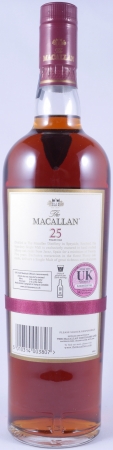 Macallan 25 Years Sherry Oak Casks Release 2011 Highland Single Malt Scotch Whisky 43.0%