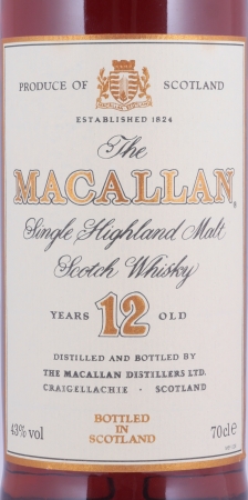 Macallan 12 Years Sherry Wood Highland Single Malt Scotch Whisky 43,0%