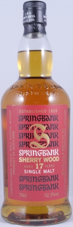 Springbank 1997 17 Years Sherry Wood Limited 2015 Edition Campbeltown Single Malt Scotch Whisky Cask Strength 52.3%