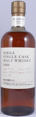 Nikka Miyagikyo 1989 20 Years Cask 40745 Japan Single Malt Whisky Cask Strength 60,0%