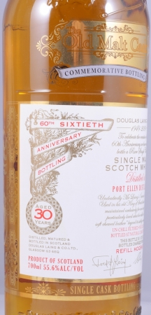 Port Ellen 1979 30 Years Refill Hogshead Old Malt Cask 60th Anniversary of Douglas Laing Islay Single Malt Scotch Whisky Cask Strength 56.2%