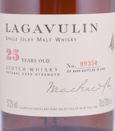 Lagavulin 1977 25 Years Limited Special Release 2002 Islay Single Islay Malt Scotch Whisky Cask Strength 57.2%