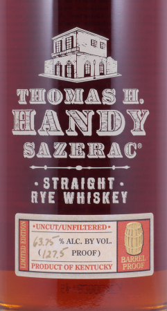 Thomas H. Handy Sazerac 2009 6 Years Buffalo Trace Antique Collection 2015 Kentucky Straight Rye Whiskey 63.45%