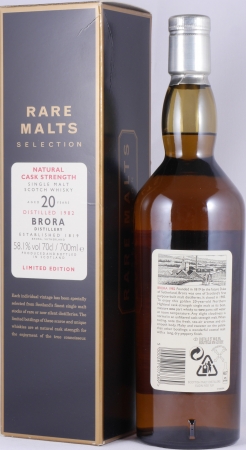 Brora 1982 20 Years Diageo Rare Malts Selection Limited Edition Highland Single Malt Scotch Whisky Cask Strength 58,1%